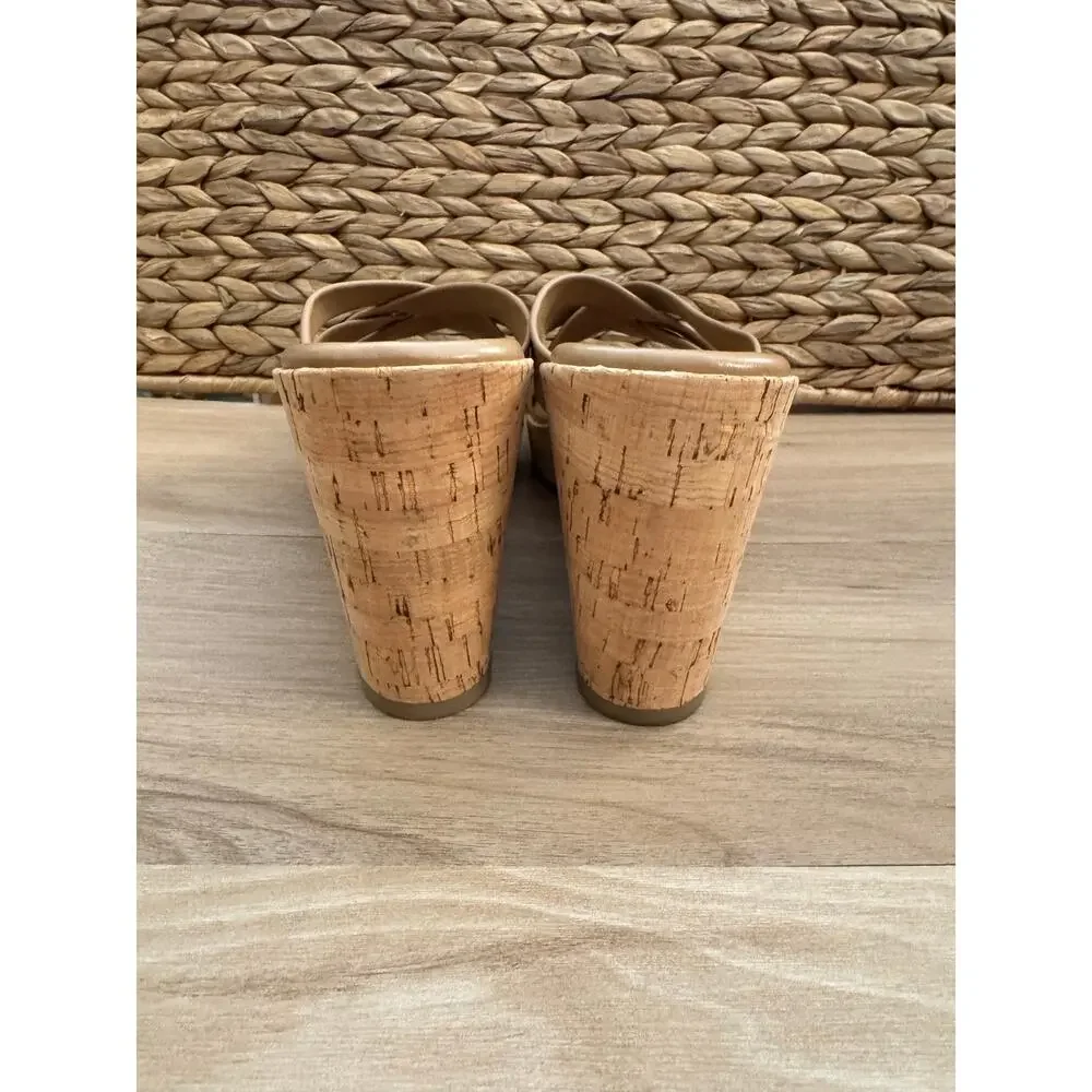 NWB! Calvin Klein Faux Leather Strappy Slide Sandals